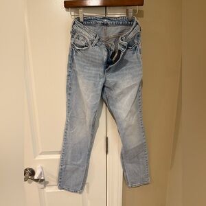 Old Navy Women's Straight Leg Jeans - Light Blue